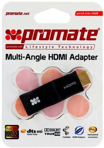 Promate - Multi-Angle HDMI Female to HDMI Adapter
