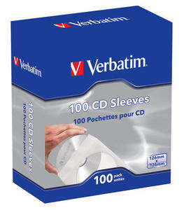 Verbatim 49976 Paper CD/DVD Sleeves - 100 sheets
