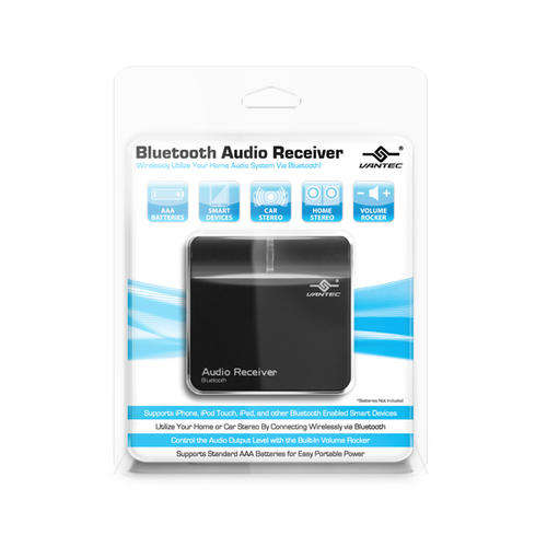 Vantec Wireless Speaker Adapter - for Bluetooth audio devices  - 3.5mm audio outputs