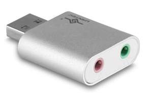 Vantec USB stereo audio adapter , mini size, 3.5mm in/out