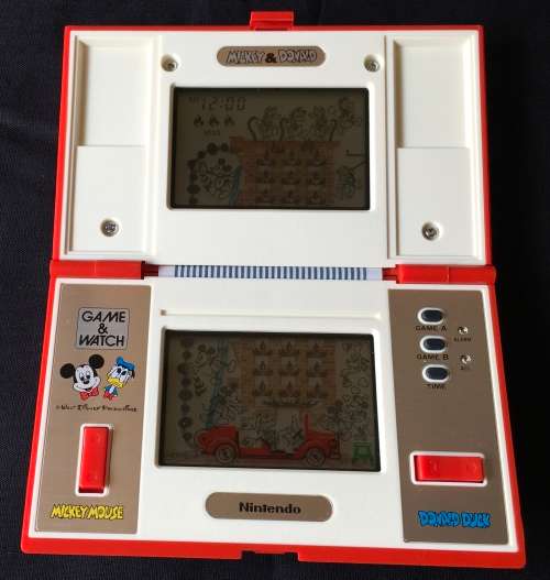 Mint Nintendo Game and Watch Mickey and Donald (Very tidy. Very complete.)