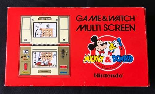 Mint Nintendo Game and Watch Mickey and Donald (Very tidy. Very complete.)