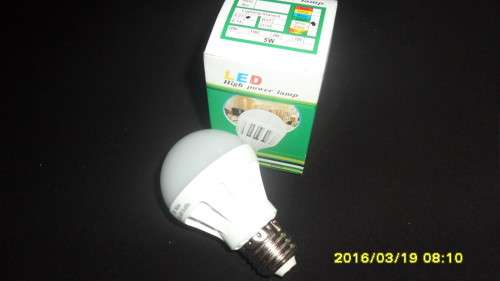 NEW E27 5W White LED High Power Globes - 220V Screw-in