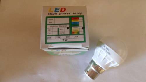 NEW B22 - 3W White LED High Power Globes - 220V Bayonet