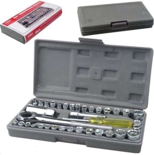 40 Piece Socket Set - 1/4" & 3/8" Drive **!**up to 16mm Sockets