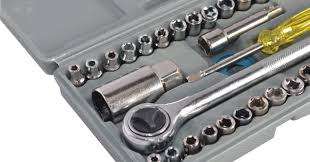 40 Piece Socket Set - 1/4" & 3/8" Drive S.A.E. and Metric Size Combination Socket Wrench Set