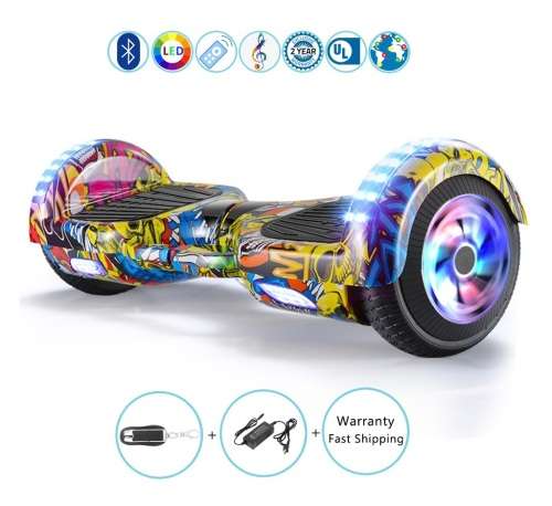 6.5 INCH HOVERBOARDS WITH BLUETOOTH, LED LIGHTS, CARRY HANDLE. FAST SHIPPING