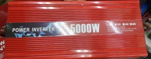 Continuous Output: 5000 W Peak power: 10000 W Input  Power Inverter 12V DC TO AC