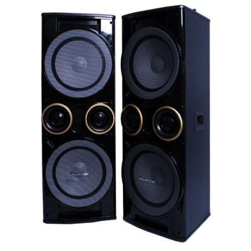 PROFESSIONAL LOUD SPEAKERS WITH NET * BLUETOOTH * LED DISCO LIGHTS  - Output Power: 19000W P.M.P.O