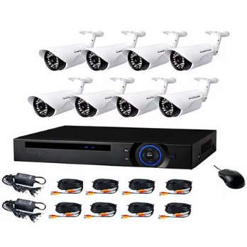 8 CH 5 MP AHD CCTV KIT / INTERNET VIEW / NEW SOFTWARE / HDMI / NIGHT VISION / 3G / WATERPROOF CAMERA