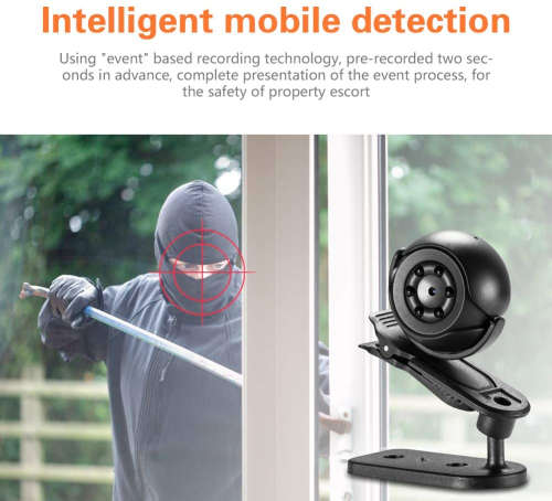 Full HD SQ6 Mini Spy Camera - 140 Degree View - IR Night Vision - Motion Detection