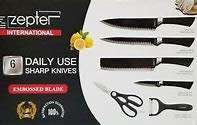 6Pc Non-Stick Coating Finishing Knife set