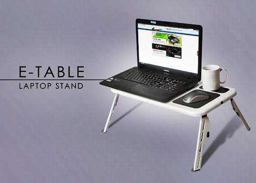 E-Table Laptop Stand with Cooling Fans