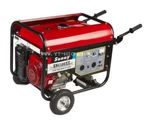 Heavy Duty 6KW Petrol Generator with extension arms and wheels
