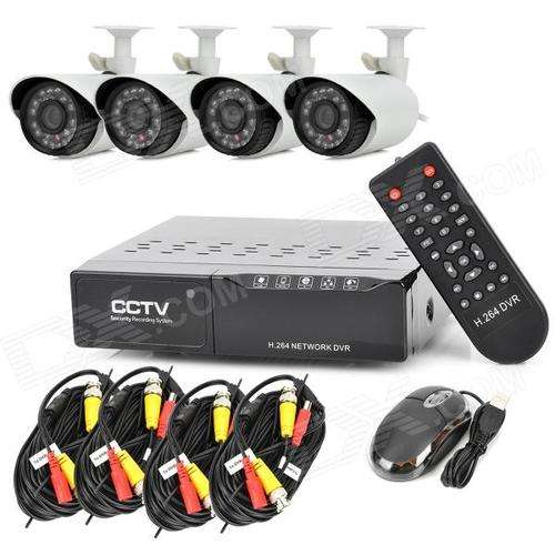 CCTV SURVEILLANCE KITS  - 4CHANNEL  -  (3G & Internet remote viewing)