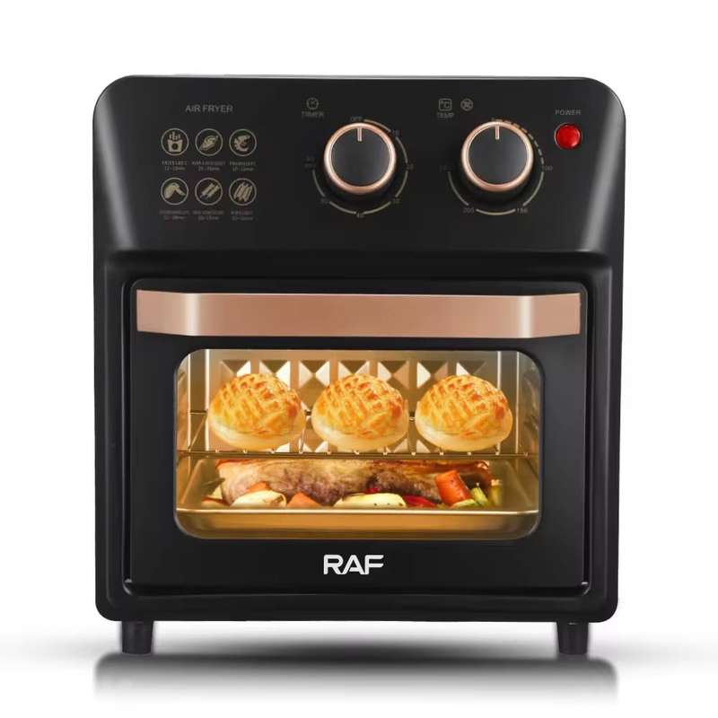 RAF Retro Finish 2-in-1 Electric Oven & Air Fryer - Temperature Control - 1250W