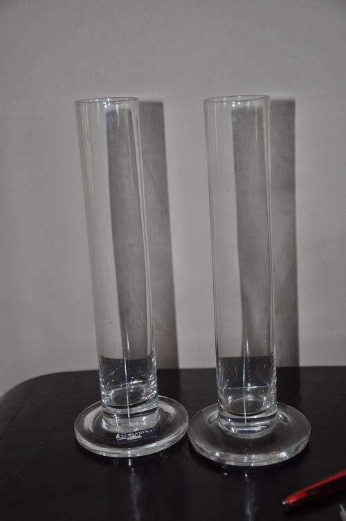 Pair of "Leonardo" German Glass Vases