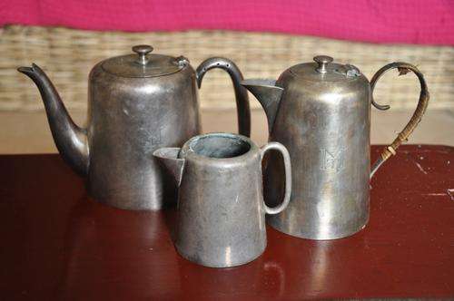 Silver Plated Tea, Coffee & Jug Set