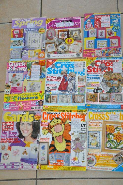 Cross Stitching Magazine - 9 in total
