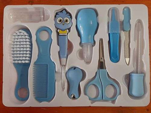 10 Piece Baby Newborn Health Care Set - Blue