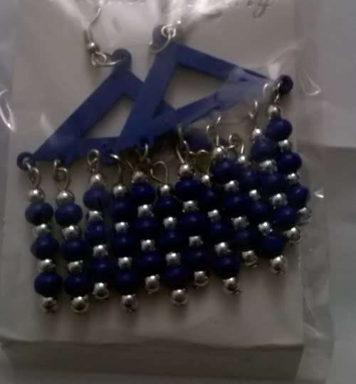 3 PAIRS Indonesian Wooden Bead Drop Earrings