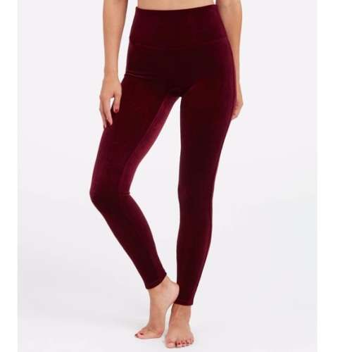 GORGEOUS Ladies Velvet Leggings - Red