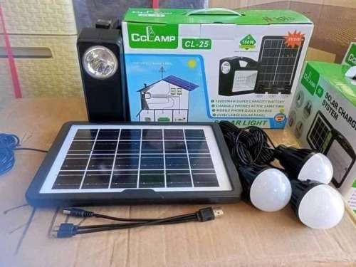 Complete Solar Home Lighting and Charging System