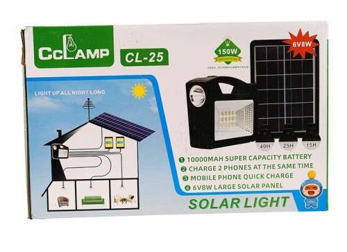 Complete Solar Home Lighting and Charging System