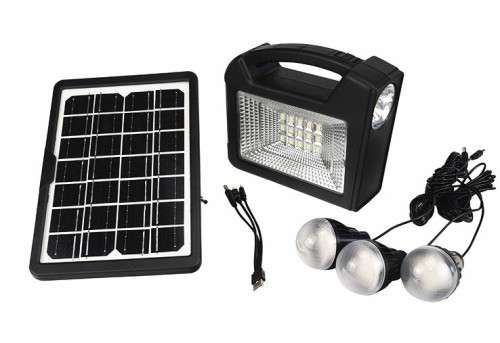 Complete Solar Home Lighting and Charging System