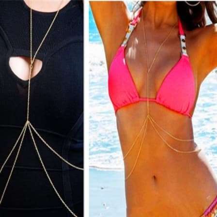 VERY COOL Trendy 2 Tier Layer Leg and Body Chain