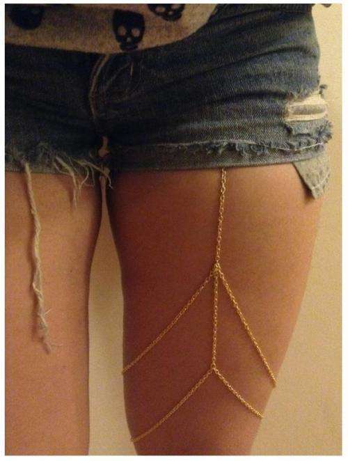 VERY COOL Trendy 2 Tier Layer Leg and Body Chain