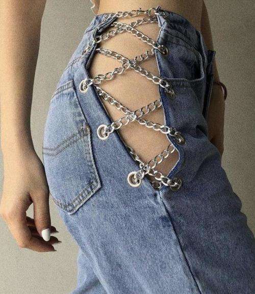 Redbat Denim Ladies Straight Leg Jeans with Side Chain - From Sportscene