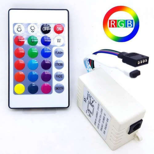 12V Infrared 16 Colours RGB LED Strip Remote Controller