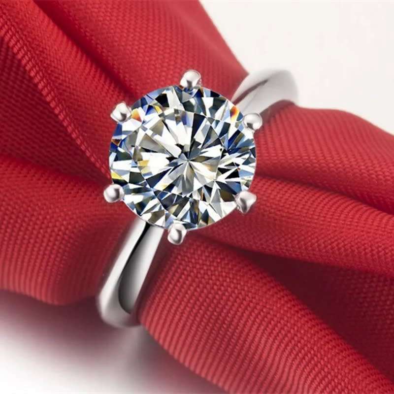 STUNNING Elegant 2.55ct Classic Solitaire Cubic Zirconia Ring Size 7