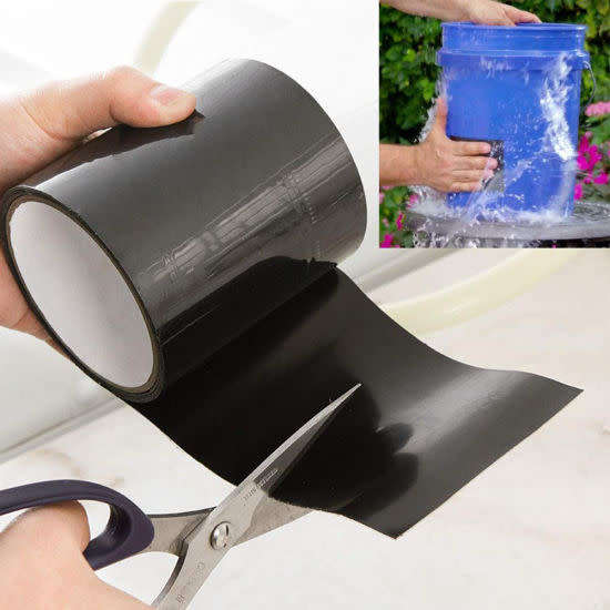 Keep the rain out!  Rubberised Waterproof Tape- Black