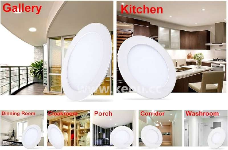 6W Panel Recessed Ceiling Lamp Down Light