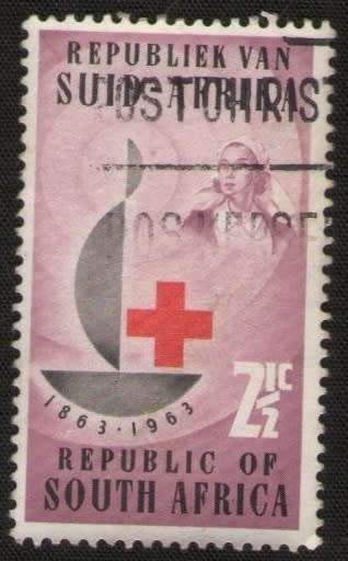RSA used1963 The 100th Anniversary of Red Cross  2c