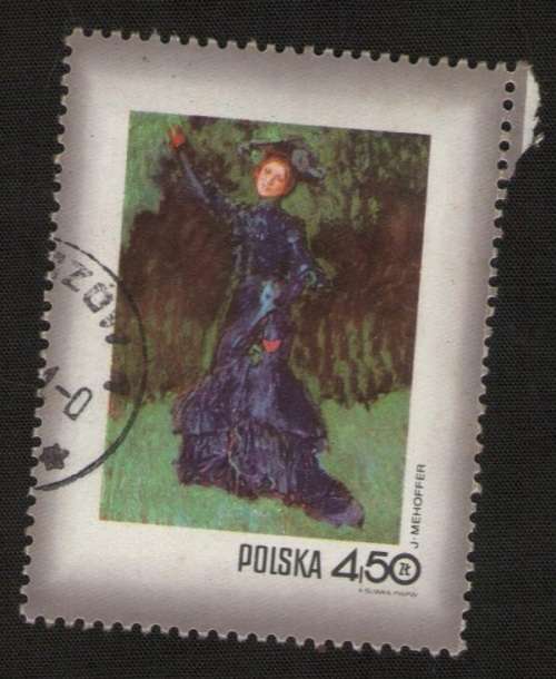 Poland used :1971 Women in Polish Paintings  4.50Zł