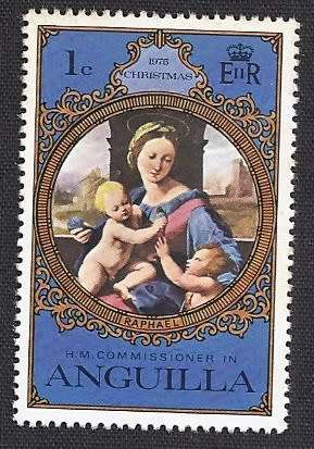 Anguilla  used :1975 Madonna - Painting  1c