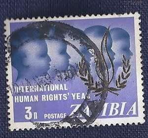 Zambia.1968.International Human Rights Year    3N