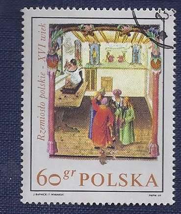 Poland.1969.Polish 16th Century Trades in Paintings (Full set of 8)