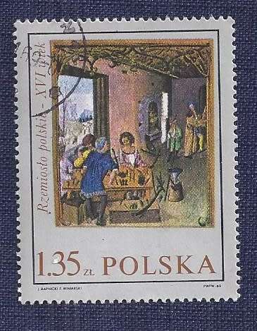 Poland.1969.Polish 16th Century Trades in Paintings (Full set of 8)