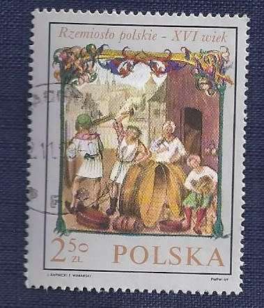 Poland.1969.Polish 16th Century Trades in Paintings (Full set of 8)