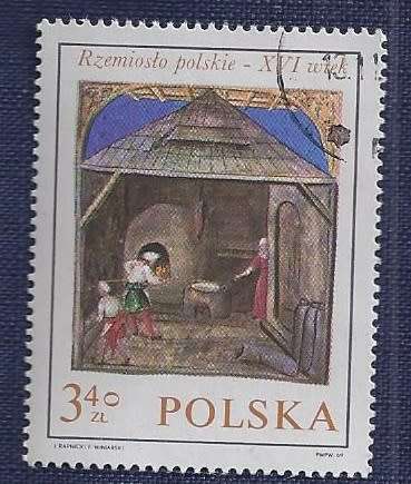 Poland.1969.Polish 16th Century Trades in Paintings (Full set of 8)