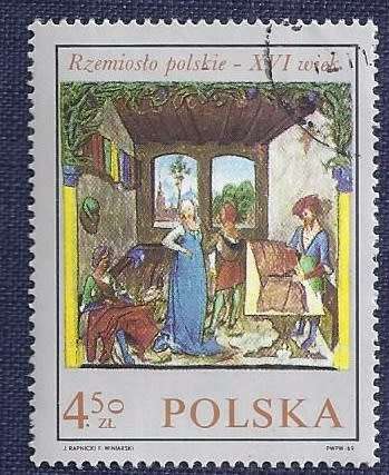 Poland.1969.Polish 16th Century Trades in Paintings (Full set of 8)