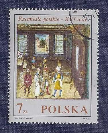 Poland.1969.Polish 16th Century Trades in Paintings (Full set of 8)