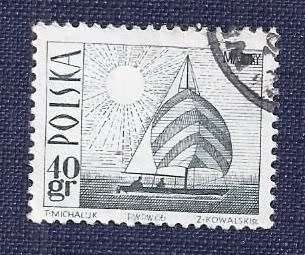 Poland.1966.Tourism - Amethyst Yacht on Masurian Lake  40Gr
