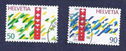 Switzerland.1990.Symbolic Depiction of 700 Years of Swiss Confederation  set