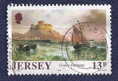 Jersey.1989.Gorey Harbour  by Sarah Louisa Kilpack
