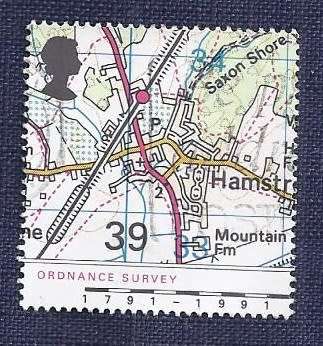 Britain.1991.200th Anniversary of the Ordnance Survey Maps  39p
